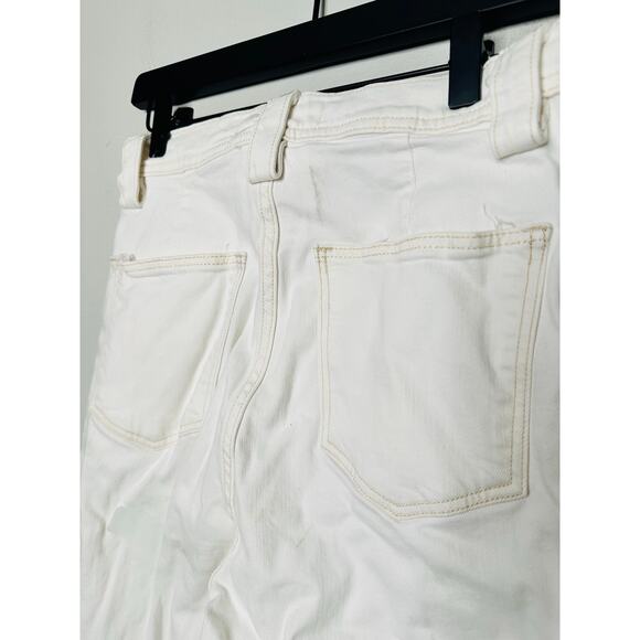 JOES Women's Off-White Avery Ankle Cut Denim Blend Wide-Leg Jeans Size 28 - Picture 10 of 16